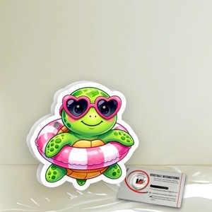 Plaques magnétiques en acrylique diamantées pour extensions de cils, motif cœur tortue, avec logo personnalisable, écologiques - Product Image 2