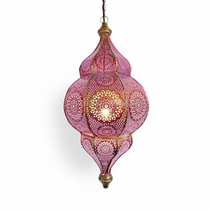 Mini lanterne en métal noir Vintage en forme de maison, vente en gros, lanterne en fer marocain pour la décoration de la maison et du jardin - Product Image 4