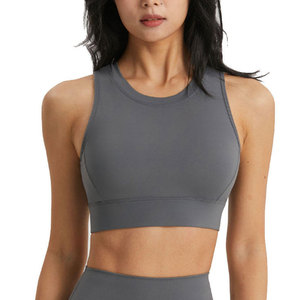 Sujetador deportivo sin costuras para mujer, con efecto push-up, para venta en línea, ropa de gimnasio, sujetador deportivo para yoga, con relleno. - Product Image 4