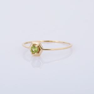 Wholesale Children's Trendy 925 Sterling Silver Rhodium-Plated <b>Peridot</b> Engagement Wedding <b>Ring</b> Vintage Everyday Style August - Product Image 2