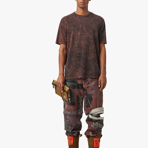 T-shirt décontracté pour homme à col rond, délavé à l'acide, de haute qualité OEM, séchage rapide, respirant, écologique, couleur et logo personnalisables, vente en gros - Product Image 4