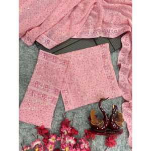 Vestido de cóctel de diseñador sari con hermosa mano de perlas para fiestas - Product Image 3