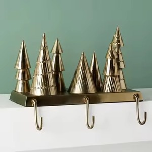 Luxury Decorative Metal <b>Stocking</b> <b>Holder</b> for Festive Gatherings and Seasonal Decor - Product Image 1