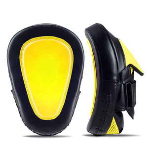 Boxing Target Pad PU Material Breathable Durable <b>Training</b> Equipment for Kickboxing Practice Black Yellow Color - Product Image 2