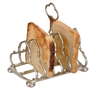 El llamativo soporte metálico para tostadas es ideal para servir a los invitados, lo que hace que los desayunos luzcan bien elaborados y bien presentados. - Product Image 1