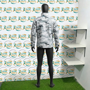 Contrast Color Double Panels Hiking <b>Camping</b> Long Sleeve Hooded Outerwear Jackets Breathable Zipper Up Softshell Jacket Men - Product Image 3