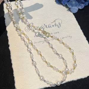 Collar de Perlas de Moda con Diseño de Cielo Estrellado para Mujer, Cadena de Clavícula de Lujo Ligero, Estilo de Moda de Verano, Cadena para el Cuello de Mujer - Product Image 2