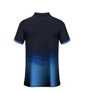 T-shirt de sublimation SoccerMax Pro, logo personnalisé, polyester à séchage rapide, évacuation de l'humidité, col rond, manches courtes, unisexe, dégradé - Product Image 4