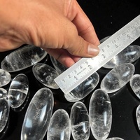 Statue ovale de Shiva Lingam en cristal de quartz poli de qualité supérieure – Cadeau d'affaires traditionnel Feng Shui en gros
