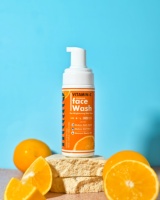 Pembersih Wajah Berbusa Vitamin C Herbal Organik dengan Ekstrak Lidah Buaya untuk Mencerahkan Kulit & Perawatan Kulit Bercahaya