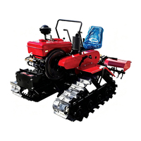 Tracteur chenillé pour terres arides 25-80 CV avec 6 outils agricoles pour l'agriculture en culture en rangs