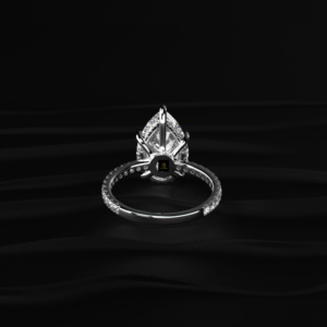 Anillo de diamantes certificados por IGI, forma de pera, color D a F, joyería fina, oro amarillo, blanco y rosa, plata de ley, anillo de compromiso. - Product Image 2