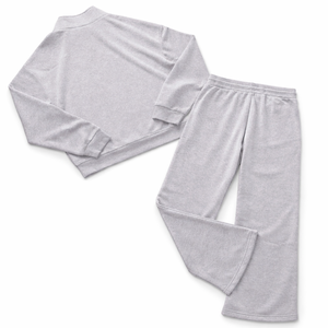 Ensembles de survêtements personnalisés en polaire pour hommes, vente en gros, sweat-shirt à quart de zip, pantalon de jogging, marque privée OEM, vêtements de sport B2B USA UK - Product Image 3