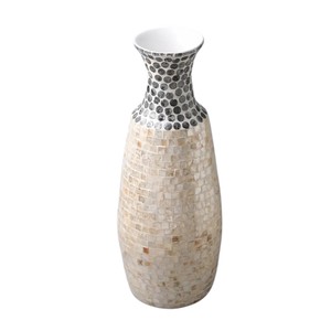 Modern Mosaic <b>MOP</b> Vase Decorative Handmade Contemporary <b>Floor</b> Vase - Product Image 3