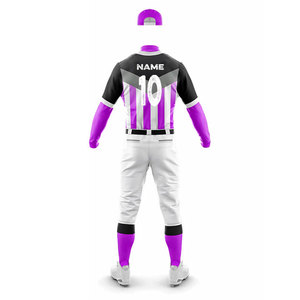 Custom Kits Men Adult Apparel <b>Baseball</b> Uniform OEM ODM Customized 100% Polyester Mesh Material Print Numbers Uniform For Kids - Product Image 6