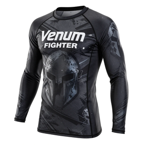 Camiseta de compresión unisex de manga larga de secado rápido de nailon y elastano, talla personalizada, para fitness, MMA y artes marciales, superventas en Pakistán - Product Image 1