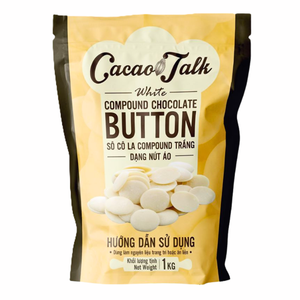 Bulk Selling <b>Direct</b> Manufacture White Compound Chocolate Button Cocoa 1KG HALAL OEM/ODM <b>Bakery</b> Using Biscuits Cookies Good Price - Product Image 1