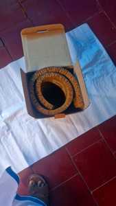 Real Coconut Coir Woven Braided Loop Pile Tufted Eco-Friendly Floral Non-Slip <b>Thin</b> Entryway Door Mat <b>Rug</b> - Product Image 2