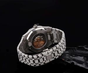 Reloj de Lujo de Alta Gama con Diamantes, Mecánico, VVS Moissanite, Estilo Hip Hop, Acero Inoxidable, Personalizado para Hombre y Mujer - Product Image 3