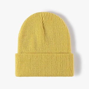 Bonnets d'hiver en tricot épais et chaud, chapeaux OEM pour femmes, bonnets tricotés décontractés vierges, logo personnalisé, 100% acrylique, bonnet chaud et épais - Product Image 6