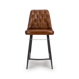 Silla de Barra Moderna con Altura Ajustable y Estructura Metálica Resistente con Asiento Acolchado Confortable para Isla de Cocina - Product Image 3