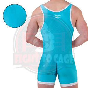 Combinaison de lutte de qualité supérieure, légère, imprimée, en spandex et polyester, vêtements d'arts martiaux avec col rond pour athlètes - Product Image 6