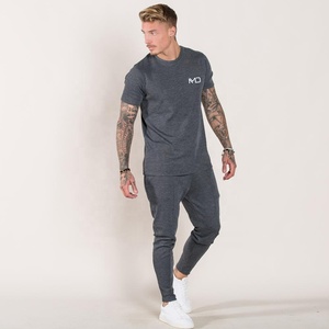 เสื้อยืดออกกำลังกายผู้ชาย แขนสั้น คอเต่า ผ้าฝ้าย/โพลีเอสเตอร์ ระบายอากาศได้ดี ปรับแต่งได้ เหมาะสำหรับฟิตเนสและกีฬา - Product Image 2