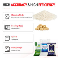 Máquina Ensacadora Semiautomática de 5kg-50kg para Granulados de Arroz, Fertilizantes, Maíz, Vidrio, Pellets de Plástico, Alimentos para Animales