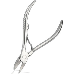 Cortaúñas Curvo de Acero Inoxidable de Alta Resistencia con Mango Antideslizante, Diseño Portátil y Resorte Único para el Cuidado Profesional de los Pies - Product Image 1