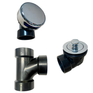 PSP0056 Desagüe de bañera Sch. Paquete de 40 Plomeros de Plástico ABS con Recubrimiento de Zinc - Product Image 2