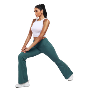 Leggings évasés à revers, coupe large, ultra doux, pour le yoga, l'entraînement et la course, pour femme - Product Image 6
