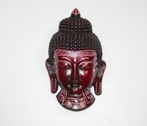 Estatua de Cabeza de Buda de Resina Hecha a Mano con Acabado Grabado, Decoración para el Hogar, Arte Espiritual, Escultura, Busto de Buda de 3.5*2*5.5 Pulgadas - Product Image 5