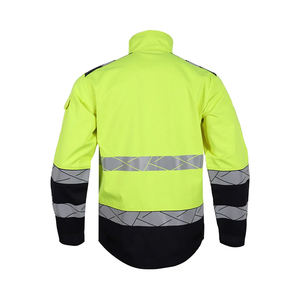 Uniforme de Seguridad para Trabajadores de Alta Visibilidad, Chaqueta y Pantalones de Poliéster Térmico con Logotipo Personalizado - Descuento por Compra al por Mayor - Product Image 6