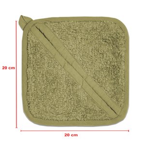 Maniques de cuisine en coton 100% couleur unie, super absorbantes, en tissu éponge, à prix compétitif en gros. - Product Image 5