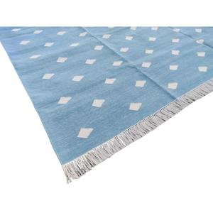 Flatweave Style <b>Rug</b> Handcrafted from Durable Cotton for Use in Bedrooms, Living Rooms, or Entryways - Product Image 4