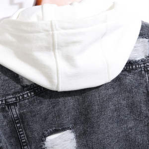 Chaqueta Vaquera Desgastada de Alta Calidad para Hombre con Botones, Estilo Casual Urbano, Transpirable y Ecológica, Ajuste Personalizable - Product Image 6