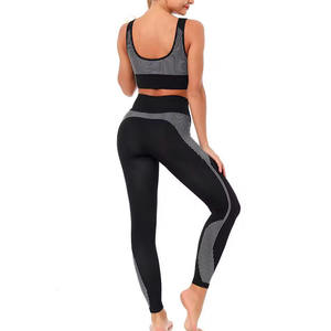 Hot Sale 3-Piece Yoga Set <b>Slimming</b> High-Waist Sports Bra & Shorts for Women Flared <b>Leggings</b> Breathable Spandex/Nylon Tummy - Product Image 6