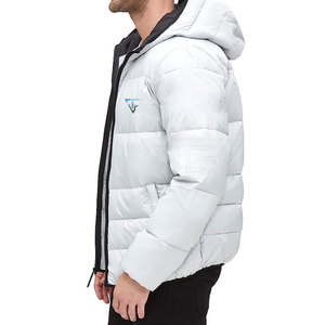 High Quality Durable Material Breathable Hooded Men Puffer <b>Jacket</b> Best Selling Multi <b>Pockets</b> <b>Zipper</b> Closure Winter <b>Jacket</b> - Product Image 3