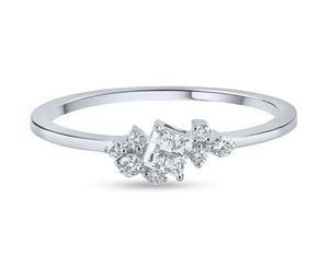 Anillos de Joyería de Moda de Oro Amarillo de 14K con Diamantes Cultivados en Laboratorio con Corte Princesa y Redondo, Certificados por IGI, para Mujeres, para Bodas - Product Image 6