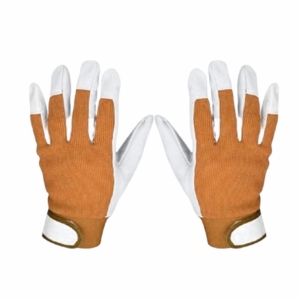 High Quality Anti-static Smooth Goat Grain Leather Safety <b>Gloves</b> Soft Comfortable Heavy Duty Elastic Wristband Construction - Product Image 4