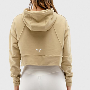 Sudadera Corta de Moda para Mujer, Nueva Colección de Invierno, con Logo Frontal, Sudadera Lisa para Mujer, Talla Grande, Venta al por Mayor - Product Image 6