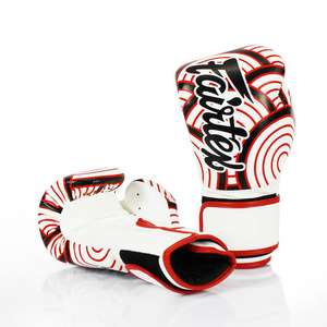 ถุงมือชกมวยไทย Fairtex คุณภาพสูง สำหรับมืออาชีพ MMA มวยไทย น้ำหนักเบา ระบายอากาศได้ดี หนังแท้ ปิดนิ้วเต็มรูปแบบ ปรับขนาดได้ - Product Image 3