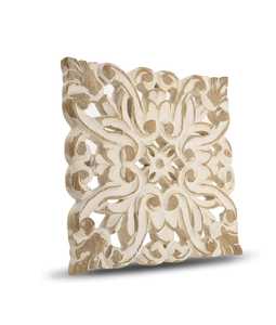 Star Pattern Hollow Wooden <b>Trivet</b> Square Laser Cut Wood Hot Pot Pad Premium Food Warmers and Casseroles Heat Resistant Coaster - Product Image 3