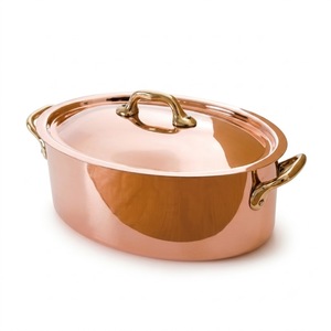 Olla de Cobre Hecha a Mano de Primera Calidad con Asas de Latón, Juego de Utensilios de Cocina de Cobre de Lujo para Restaurantes, Hoteles y Cocinas - Product Image 4