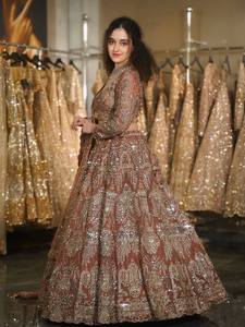 Divyam Creation Embroidered <b>Net</b> Lehenga Choli Set Floor-Length Traditional Wedding Wear for Women India Pakistan Style Spandex - Product Image 6