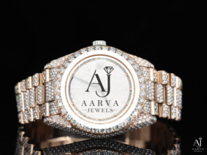 นาฬิกาควอทซ์สแตนเลสสตีลโทนสีโรสโกลด์ สายแบบลิงค์ประดับเพชร ขนาด 20 มม. สไตล์หรูหรา - Product Image 4