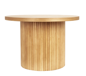 Table basse ronde en bois de manguier, style farmhouse moderne et contemporain, portable, pour salon, chambre, décoration intérieure - Product Image 2