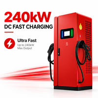 Chargeur rapide DC pour véhicules électriques 240 kW CCS2 GBT, station de recharge pour véhicules électriques, borne de recharge rapide commerciale