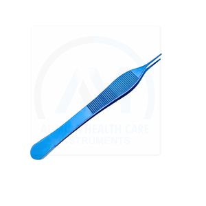 Pinzas para tejidos oftálmicos de 10 cm, instrumentos quirúrgicos para ojos de acero inoxidable, herramienta de microcirugía con dientes finos - Product Image 1