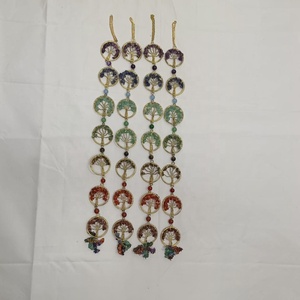 Décoration suspendue en pierres précieuses naturelles 7 chakras pour le yoga, la méditation, le Reiki, la guérison spirituelle, la décoration intérieure, vente en gros - Product Image 1